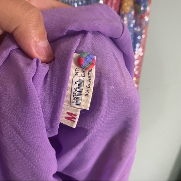 CeliaB Popa Mini Dress Sequin Rainbow Long Sleeve Medium - Picture 12 of 12